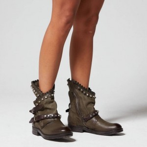 A.S.98 Verti 207239 Ankle boots Dame Grøn | DK-UXWT-65124